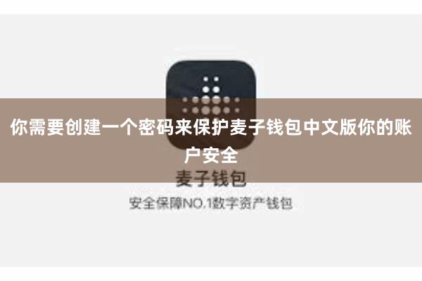 你需要创建一个密码来保护麦子钱包中文版你的账户安全