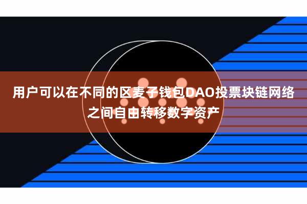 用户可以在不同的区麦子钱包DAO投票块链网络之间自由转移数字资产